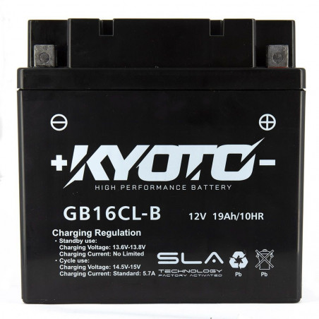 Batterie YB16CL-B / GB16CL-B Kyoto SLA Prête à l'emploi 