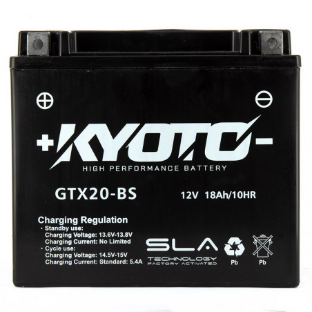 Batterie YTX20-BS / GTX20-BS SLA Kyoto prête à l'emploi 
