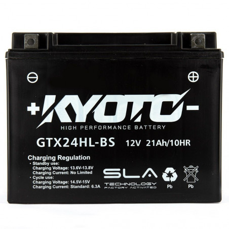 Batterie YTX24HL-BS/GTX24HL-BS SLA KYOTO Prête à l'emploi 