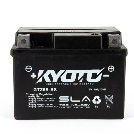 Batterie GTZ5-S / YTZ5-S SLA Gel Kyoto Prête à l'emploi 