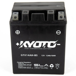 Batterie YTX14AH-BS 12V 12Ah gel Kyoto Quad, Moto - BatteriePower