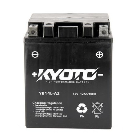 Batterie YB14L-B2 Kyoto avec pack acide 