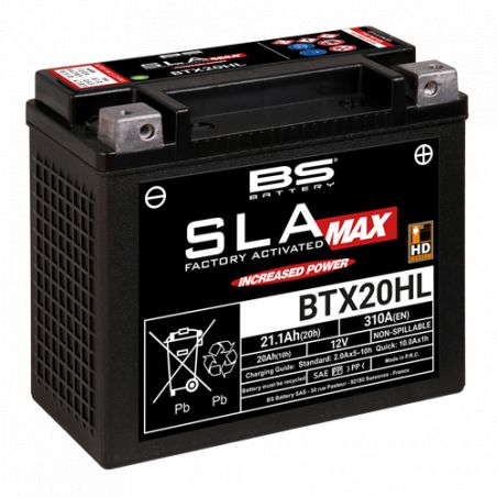 Batterie BS BATTERY BTX20HL SLA Max prete à l'emploi