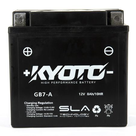 Batterie 12N7-4A / YB7-A Kyoto prête à l'emploi