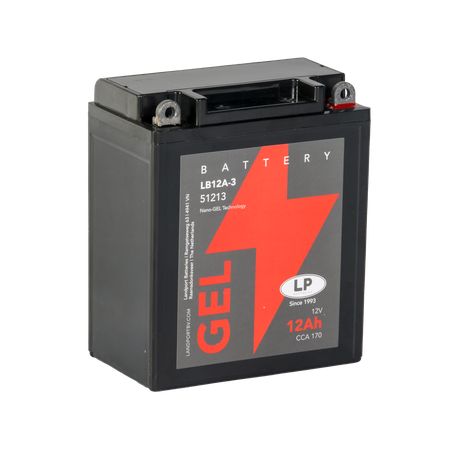 Batterie YB12AL-A2 / LB12A-3 Gel LANDPORT prête à l'emploi