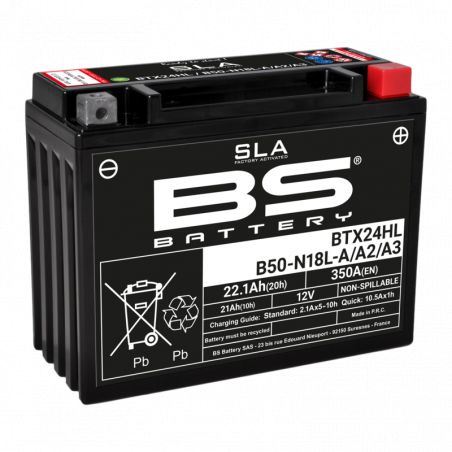 Batterie YTX24HL-BS / BTX24HL-BS SLA BS BATTERY Prête à l'emploi
