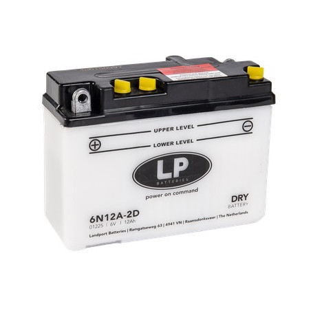 Batterie 6N12A-2D 12Ah 6V Landport avec pack acide