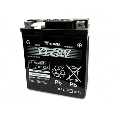 Batterie YTZ8-V Gel prête à l'emploi Yuasa