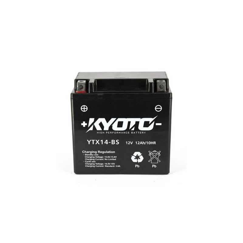 Batterie YTX14-BS SLA AGM Kyoto moto : , batterie