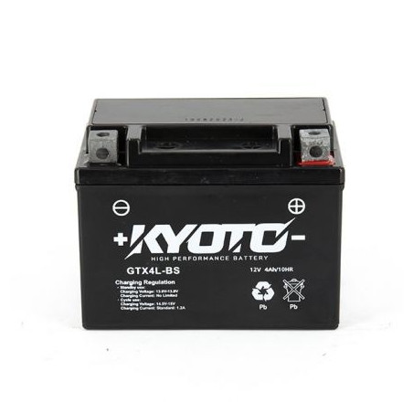 Batterie YTX4L-BS / GTX4L-BS KYOTO SLA Gel prête à l'emploi