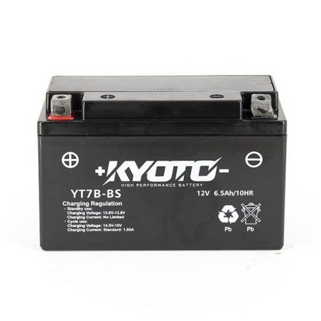 Batterie YT7B-4 / YT7B-BS SLA Gel KYOTO Prête à l'emploi