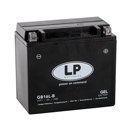 Batterie YB16L-B / GB16L-B Gel Landport prête à l'emploi 