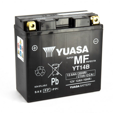 Batterie YT14B YUASA Gel SLA Prête à l'emploi 